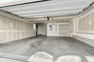 Two car side by side garage