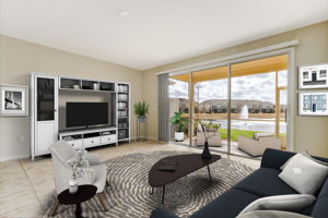 Virtually Staged Living Room