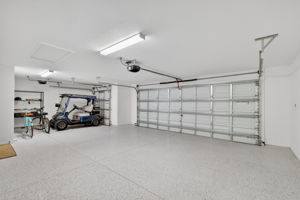 31'x21' Two Car +Golf Cart Garage with Epoxied Floor