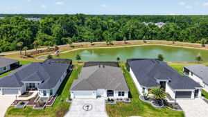 Aerial Front Elevation with Water Views