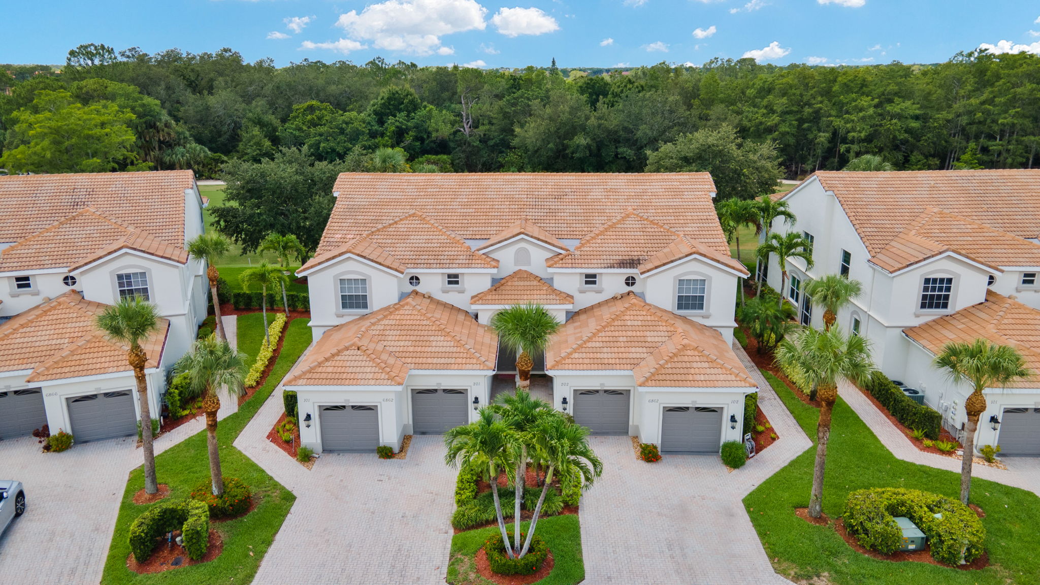 Aerial Front Exterior