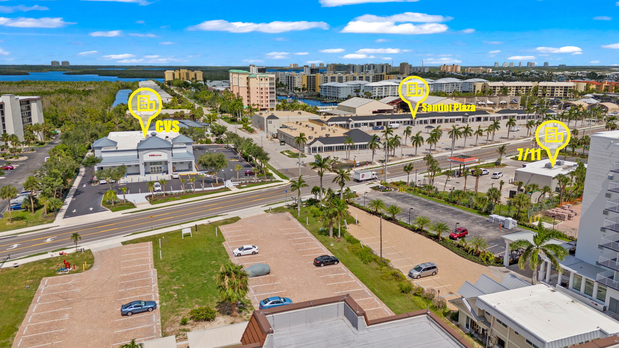 Aerial Front View with markers