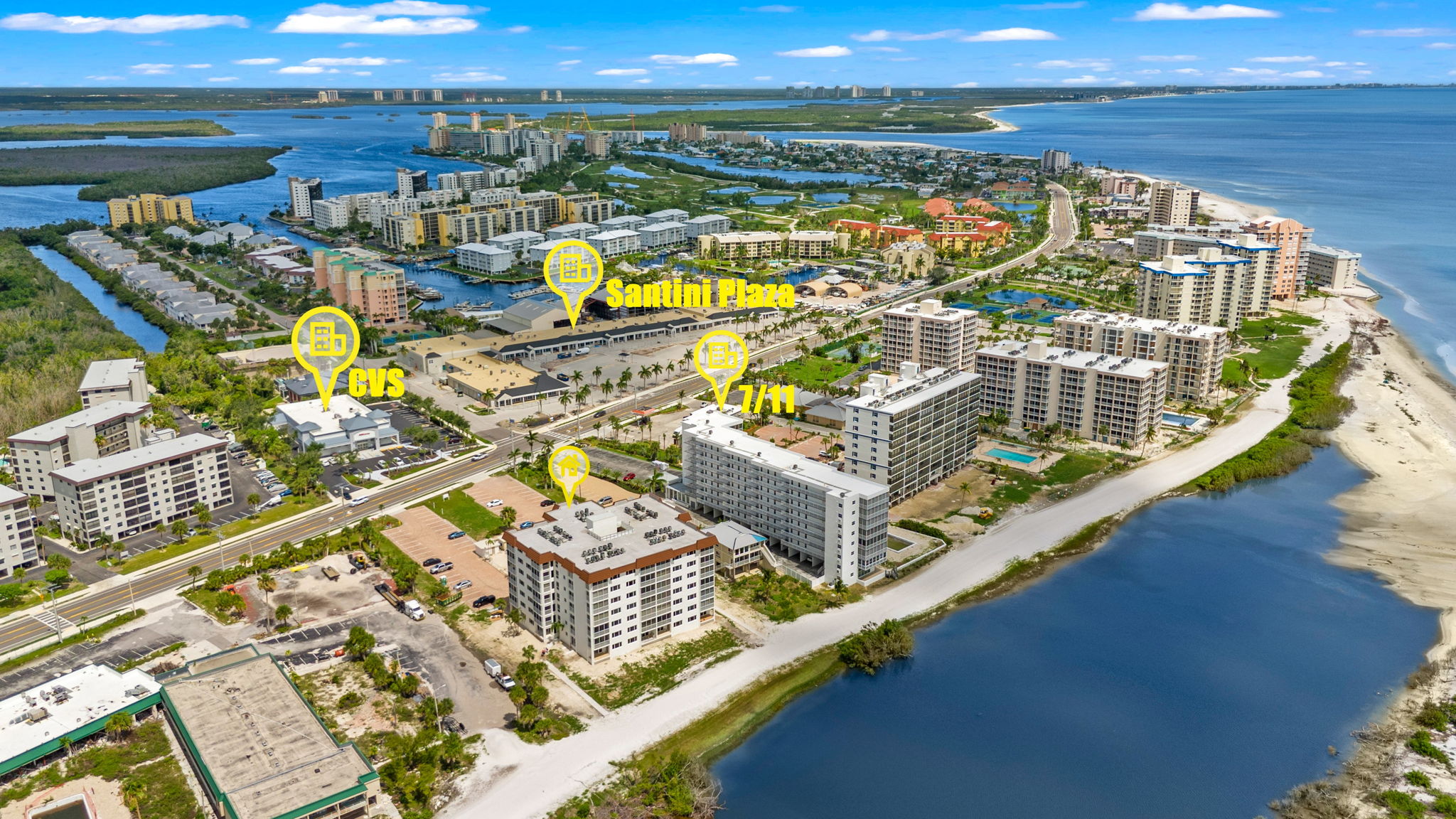 Aerial Rear Exterior 1 of 2 with markers