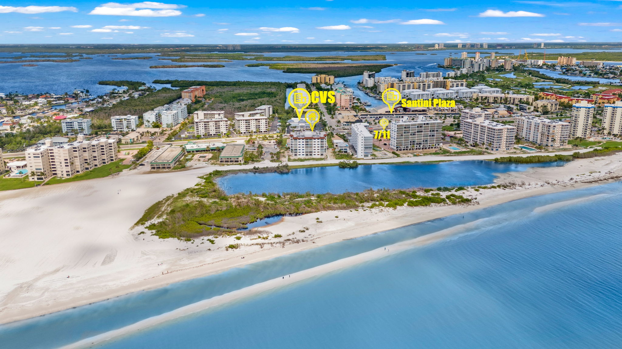 Aerial Rear Exterior 2 of 2 with markers