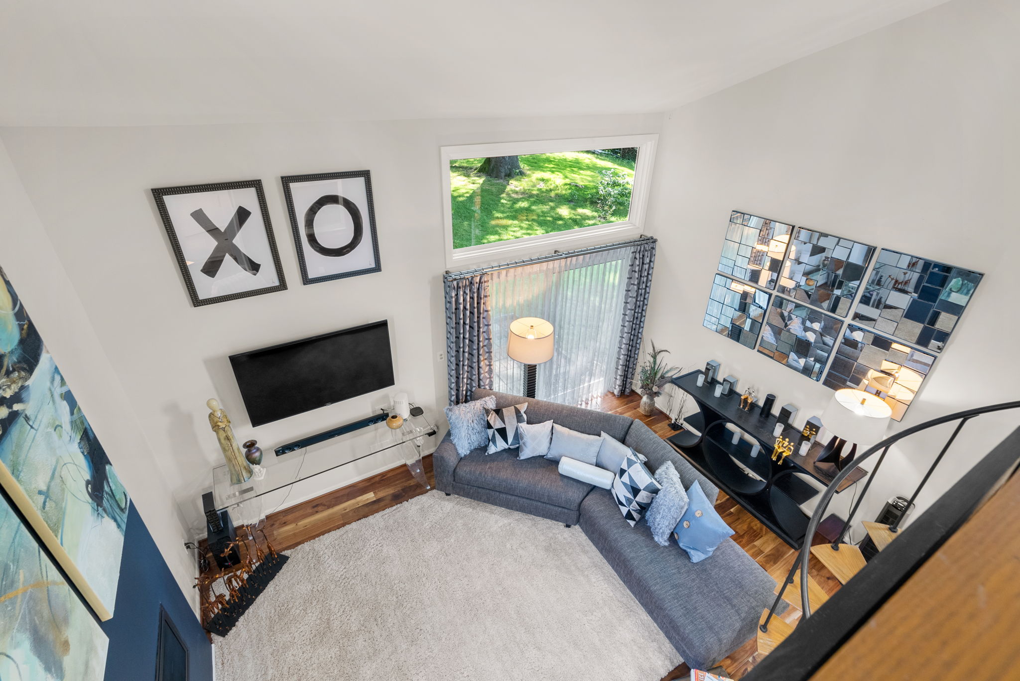 View of Family Room from Loft