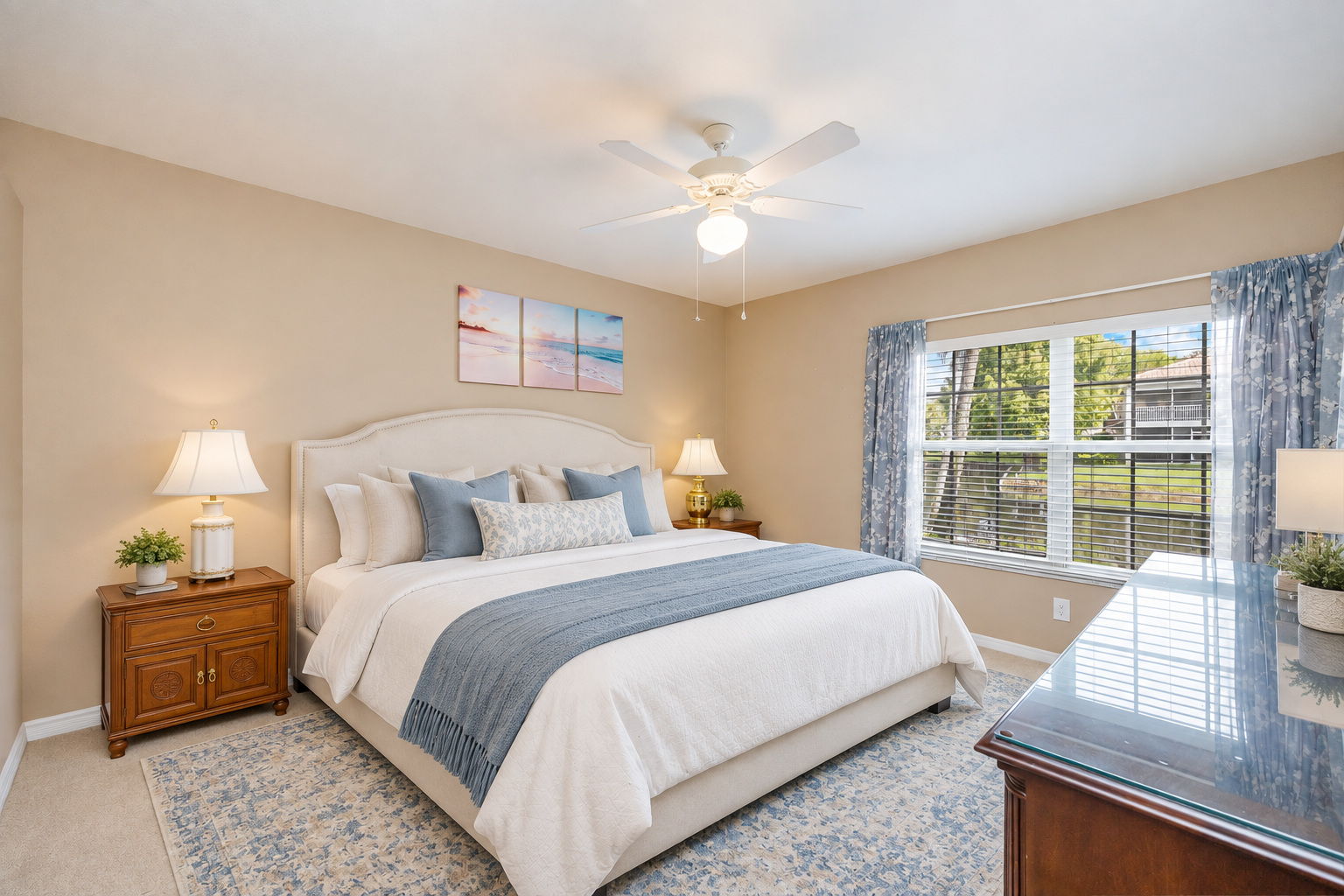 Virtually Staged Primary Bedroom
