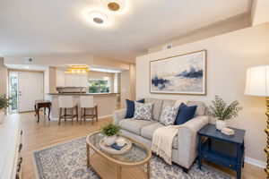 Virtually Staged Den/Dining Room