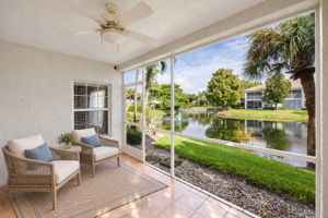 Virtually Staged Screened Lanai