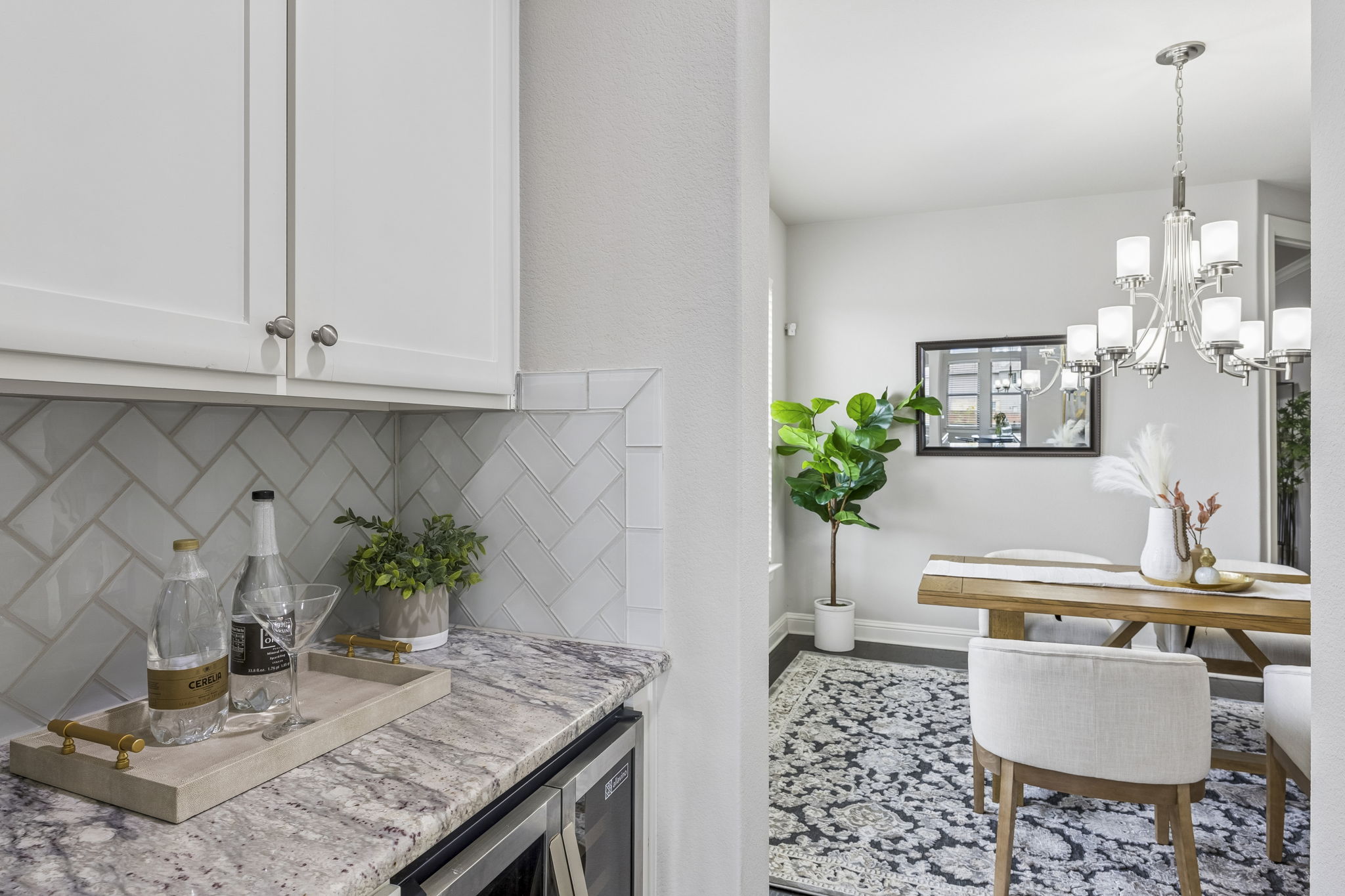 Butler's Pantry With Access to the Formal Dining Room