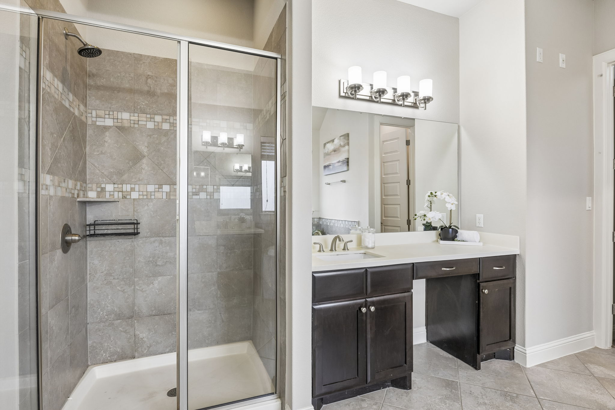 Downstairs Primary Separate Shower