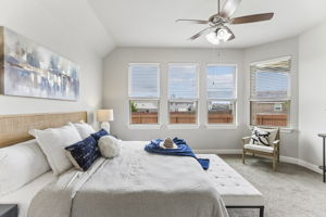 Downstairs Primary Bedroom with Seating Area