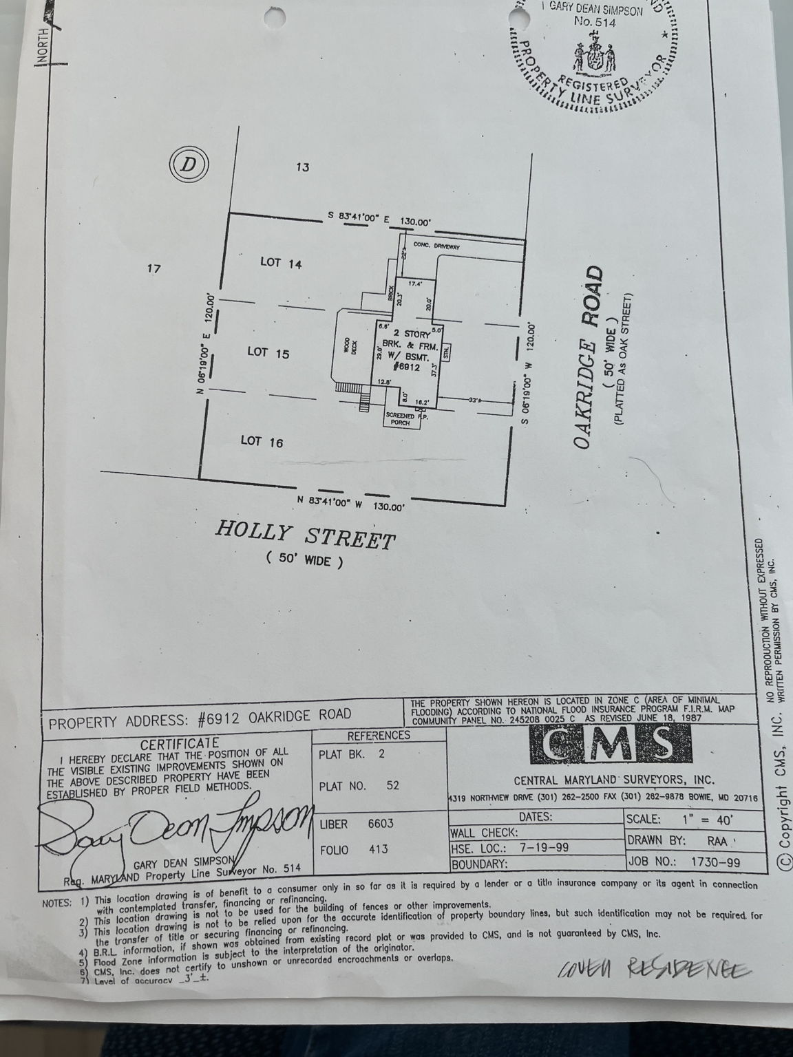 House Location Drawing