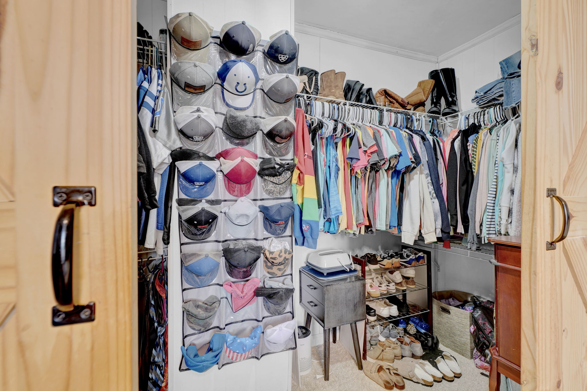 walk-in closet in primary