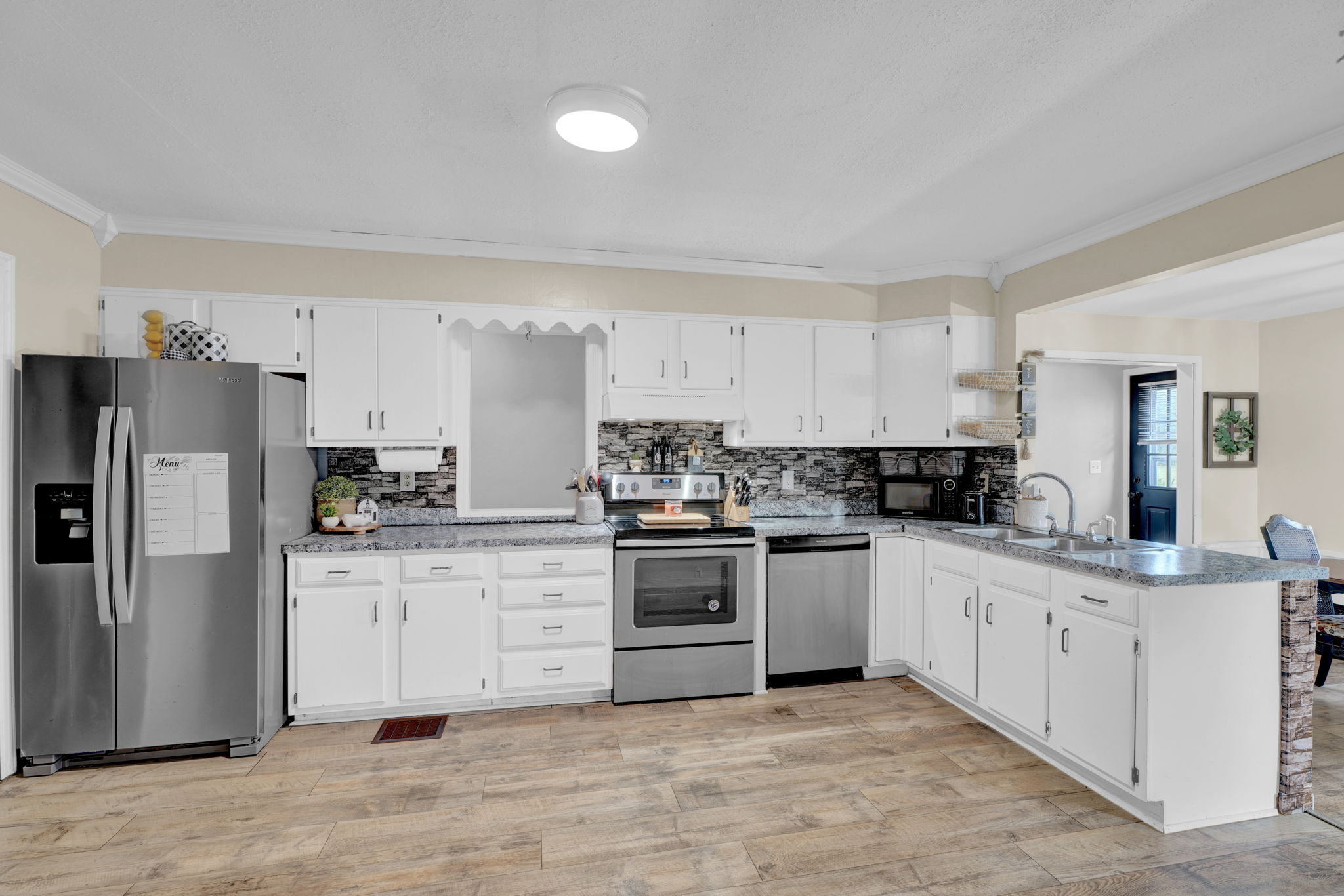 White cabinets
