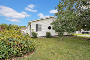 Side view of home