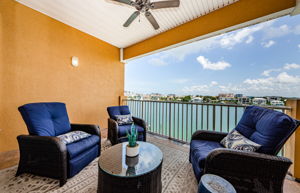 30' Balcony provides additional living space! Have your morning coffee or dinner with beautiful water views every day!