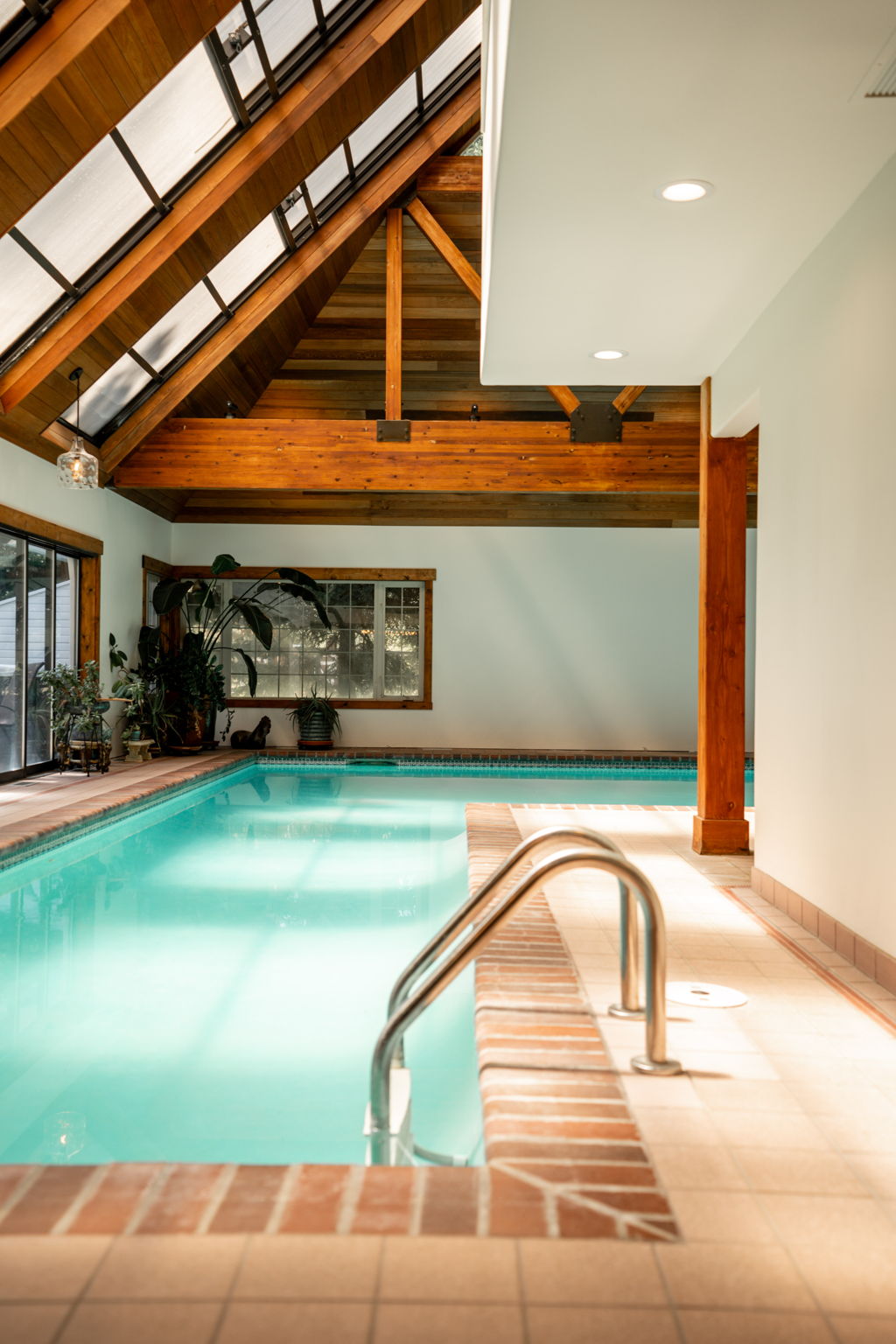 Indoor pool with lap