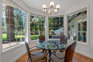 Breakfast nook with a view