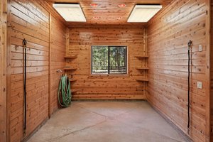 Heated wash room w/ infrared heat