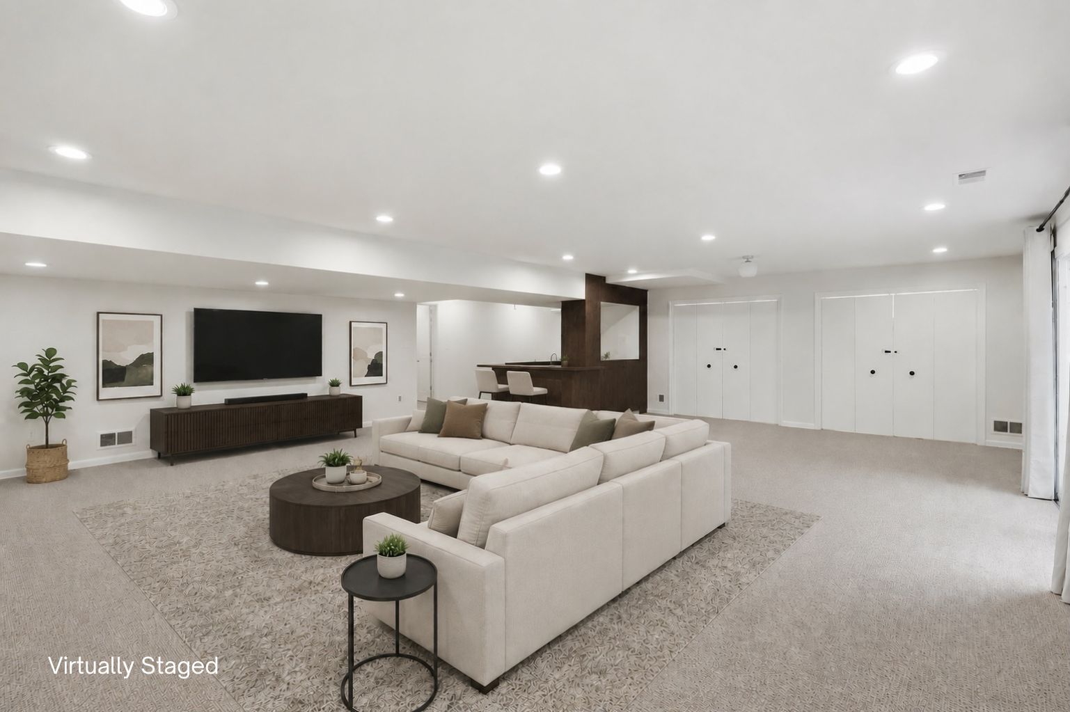 Walk-out Lower Level with Bar Area