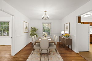 Dining Room with Virtual Staging