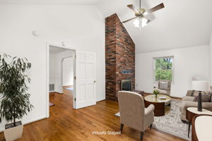 Family Room with Virtual Staging