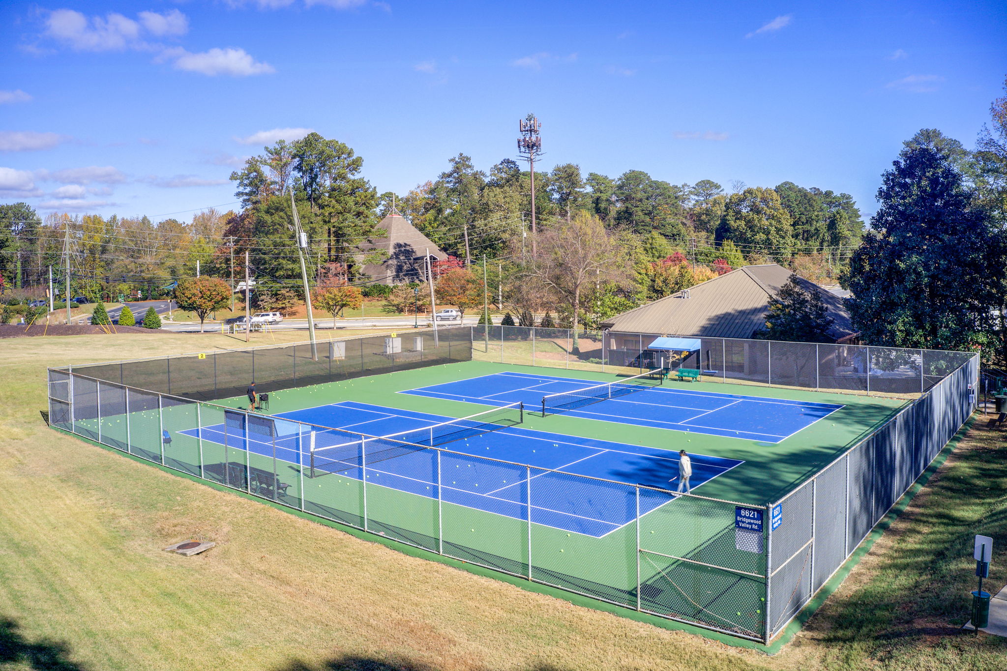 80 Aerial Abernathy Arts Center B Tennis Courts