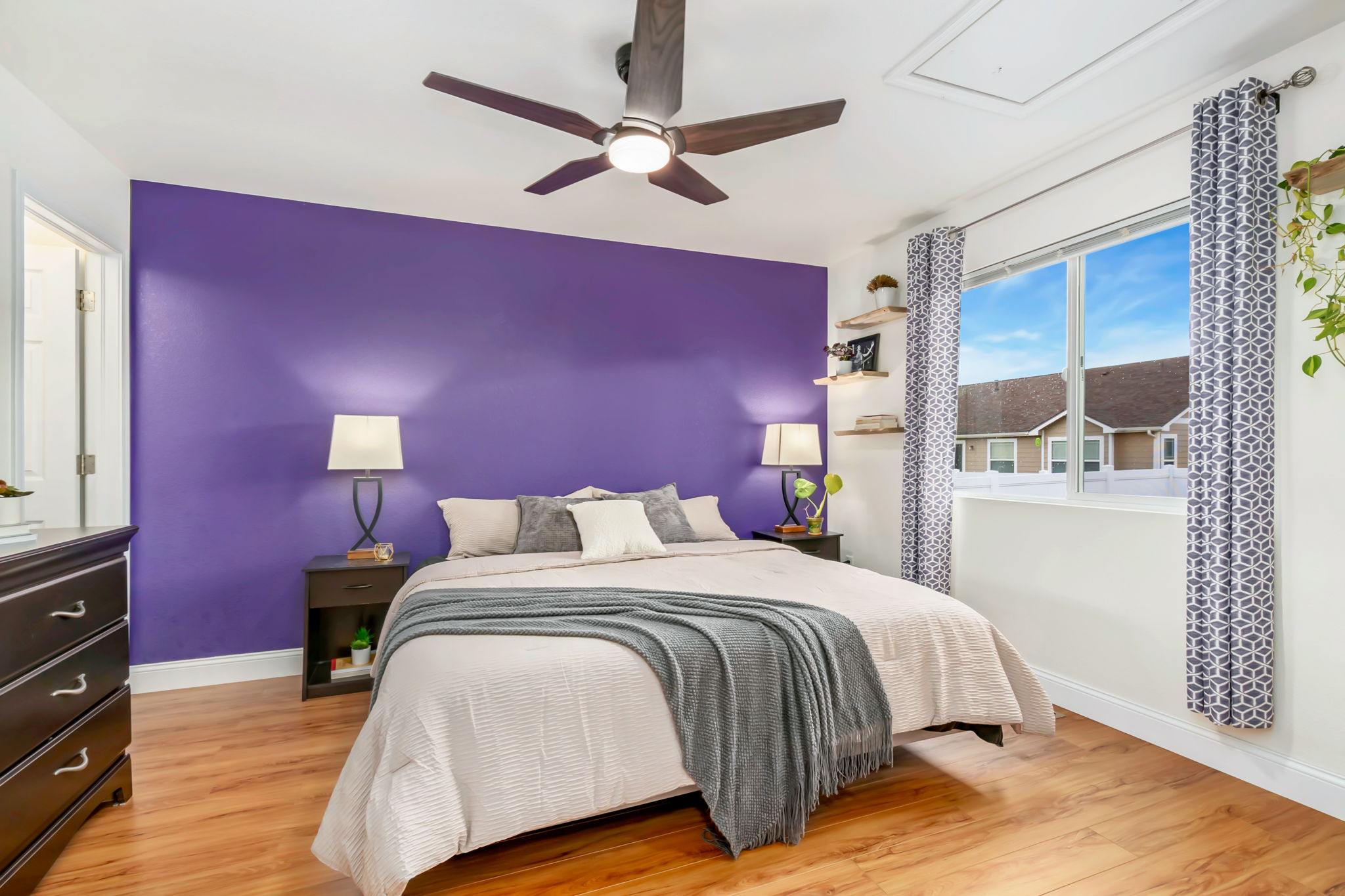 Check out the hidden attic room access!