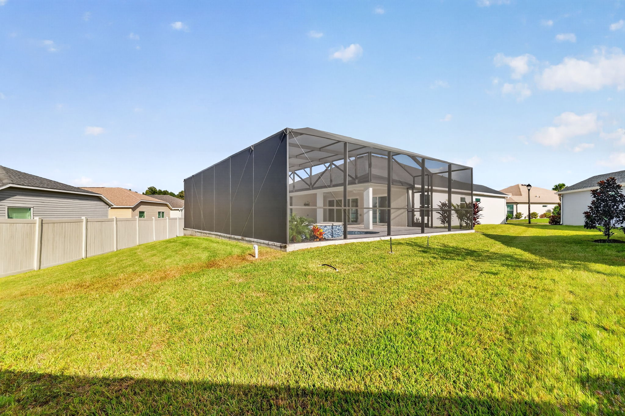 Spacious, PRIVATE Rear and Side Yards