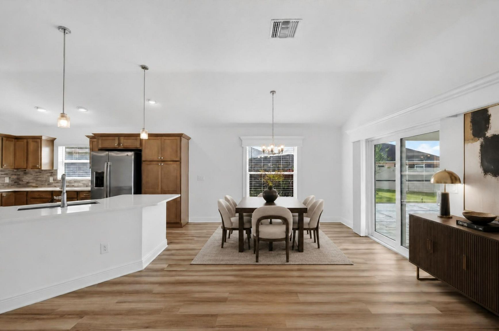 Kitchen and Dining Room-Virtually Staged