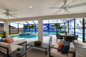 Private Paver Lanai, Swimming Pool, and Spa-Virtually Staged