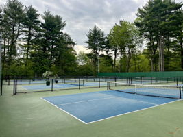 Brookdale also offers pickle ball and tennis courts. Memberships are available for $350/year/person or per day courts are $8/hour/person.