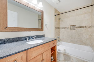 Full Bath on Upper Level