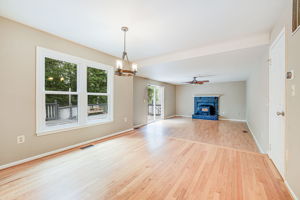 Kitchen opens to Family Room