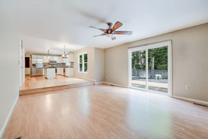 Slider out to large deck