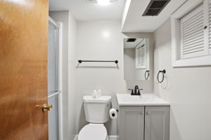 3/4 Bath in the Lower Level