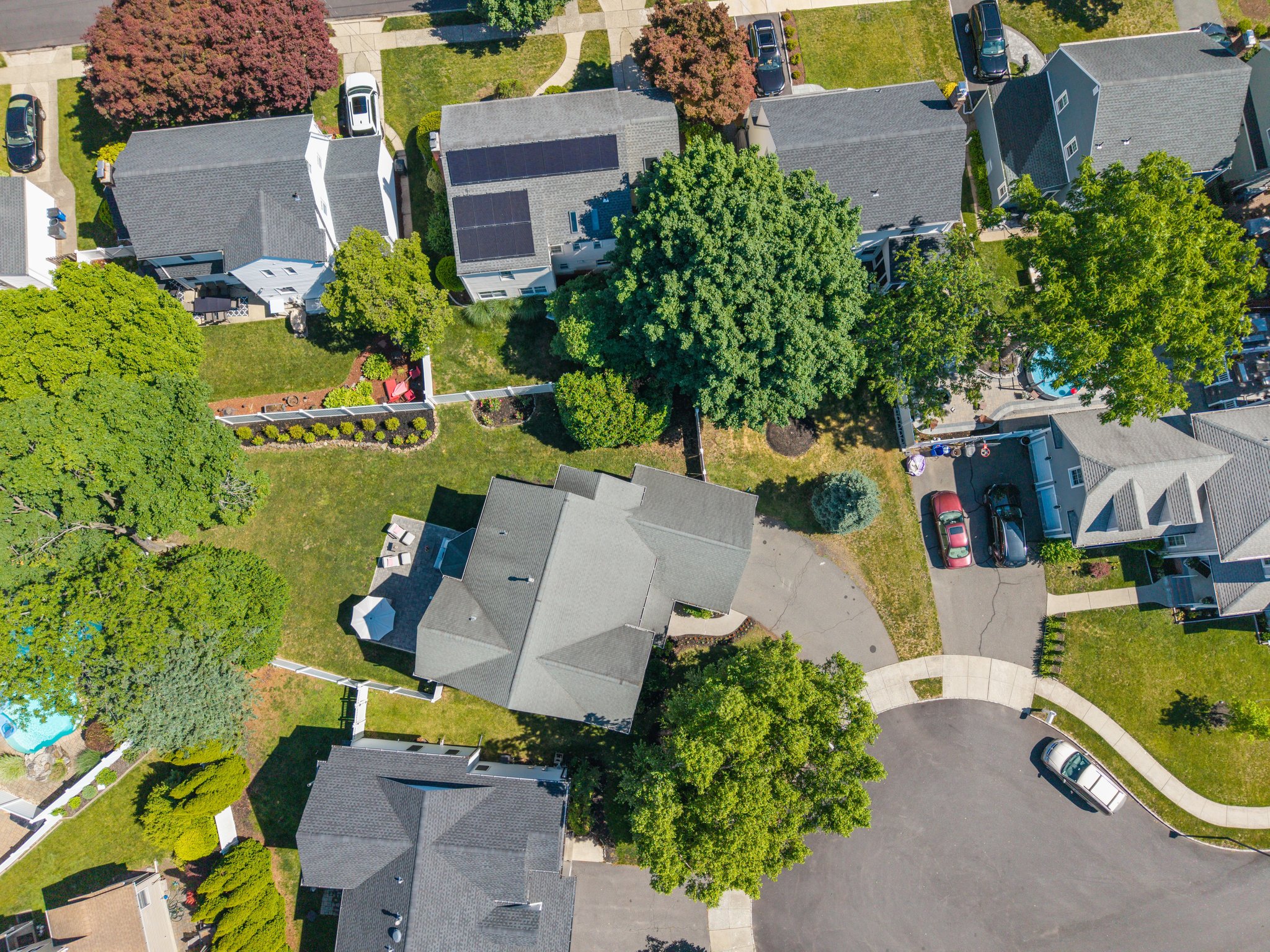 aerial view of Holly Court
