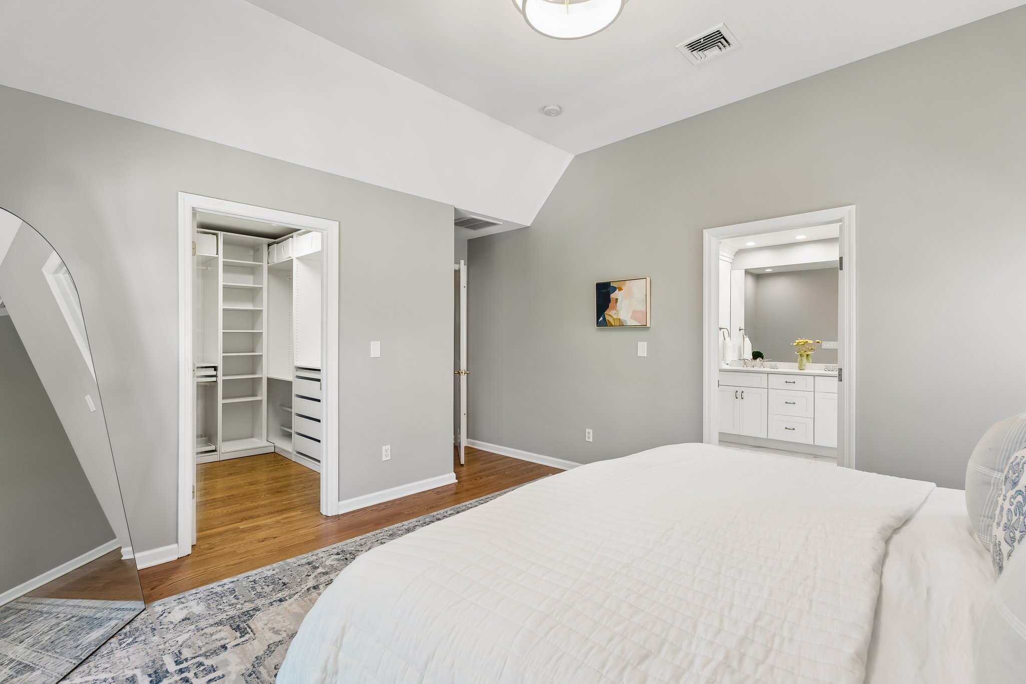 Primary Bedroom and walk-in closet