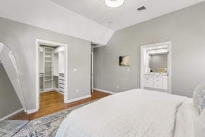 Primary Bedroom and walk-in closet