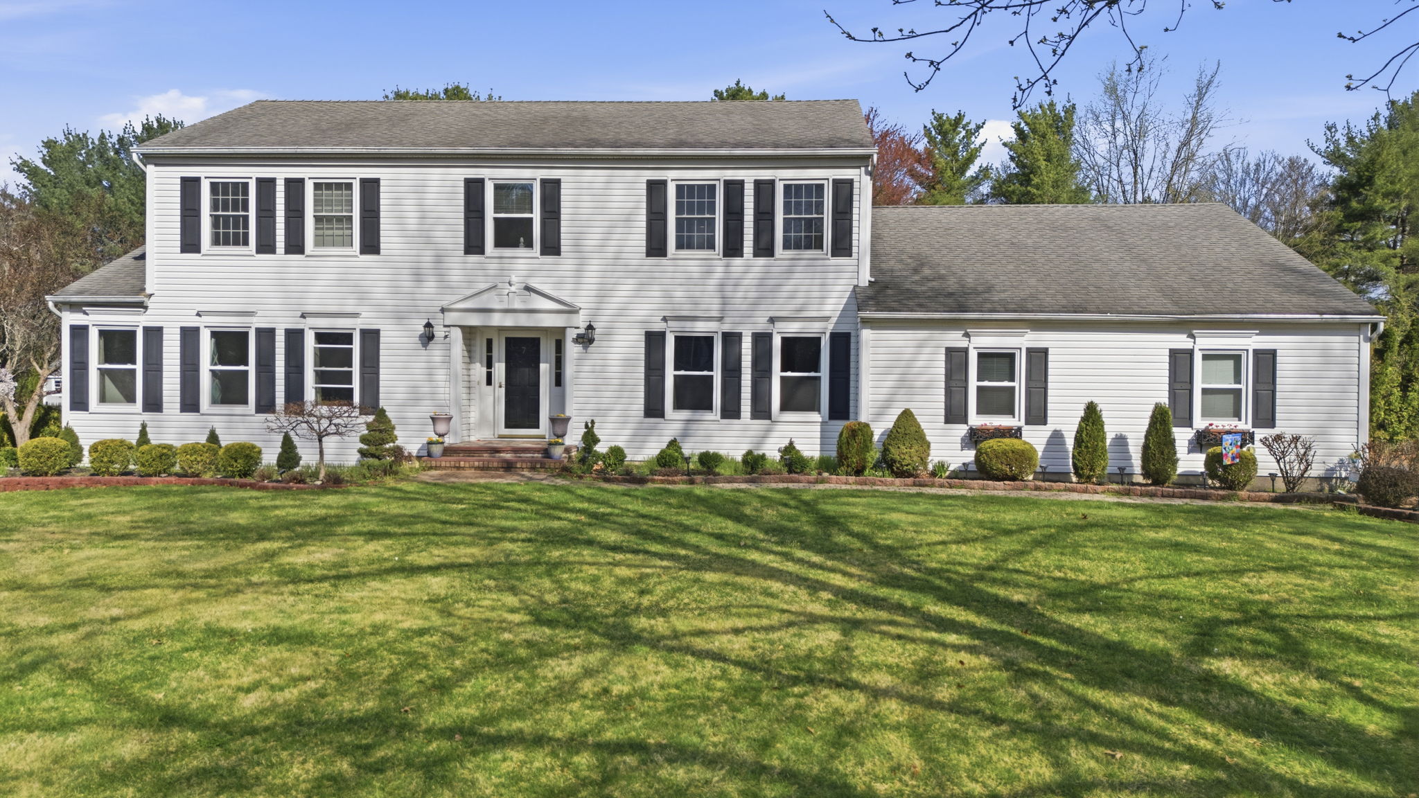 beautiful landscaped lawn
