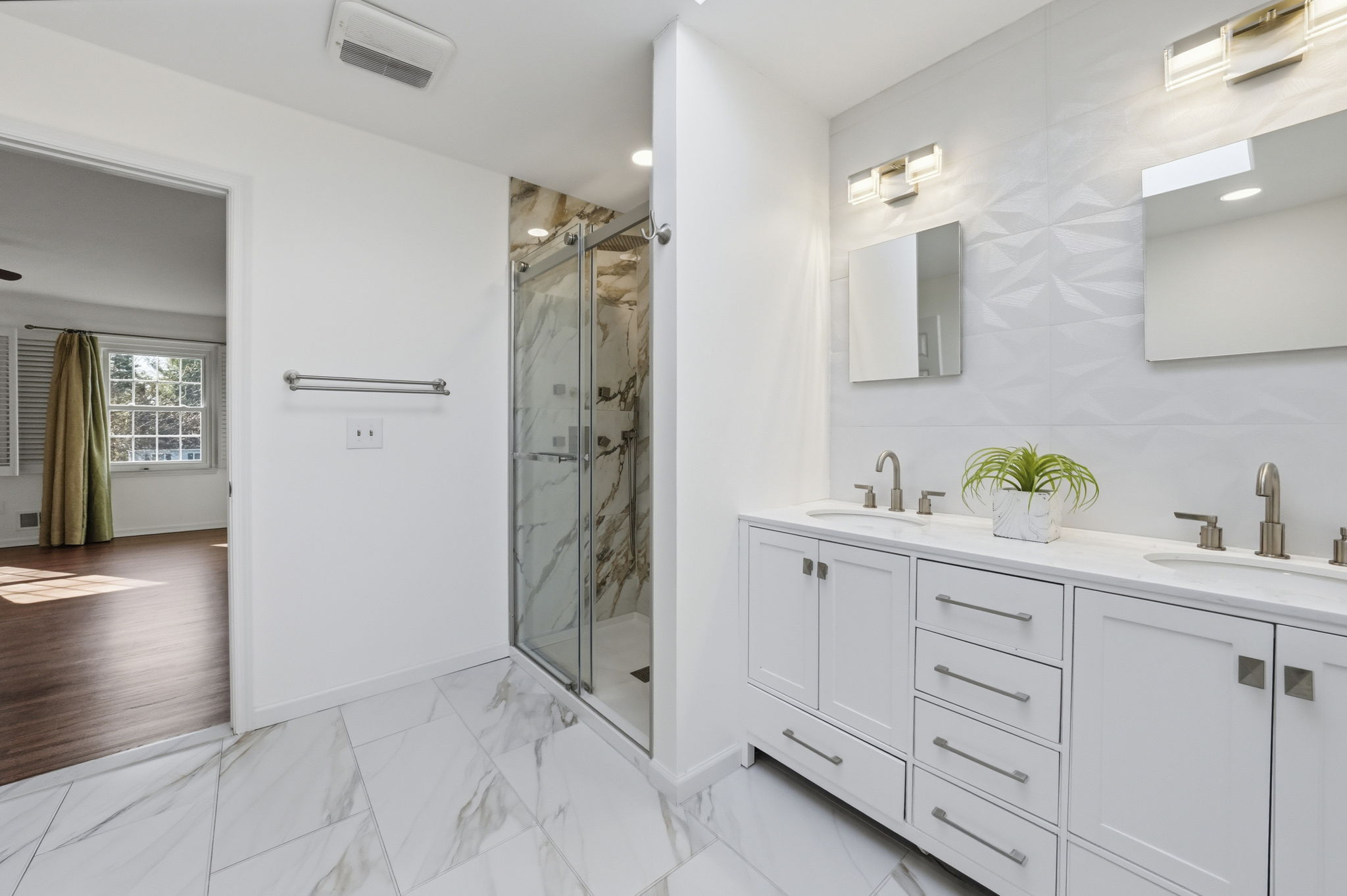 newly renovated modern bathroom