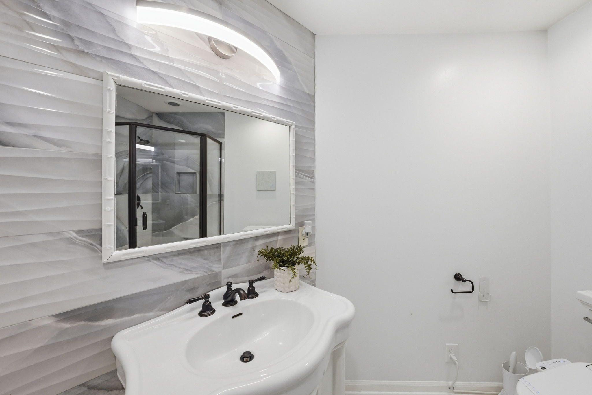 newly renovated modern bathroom