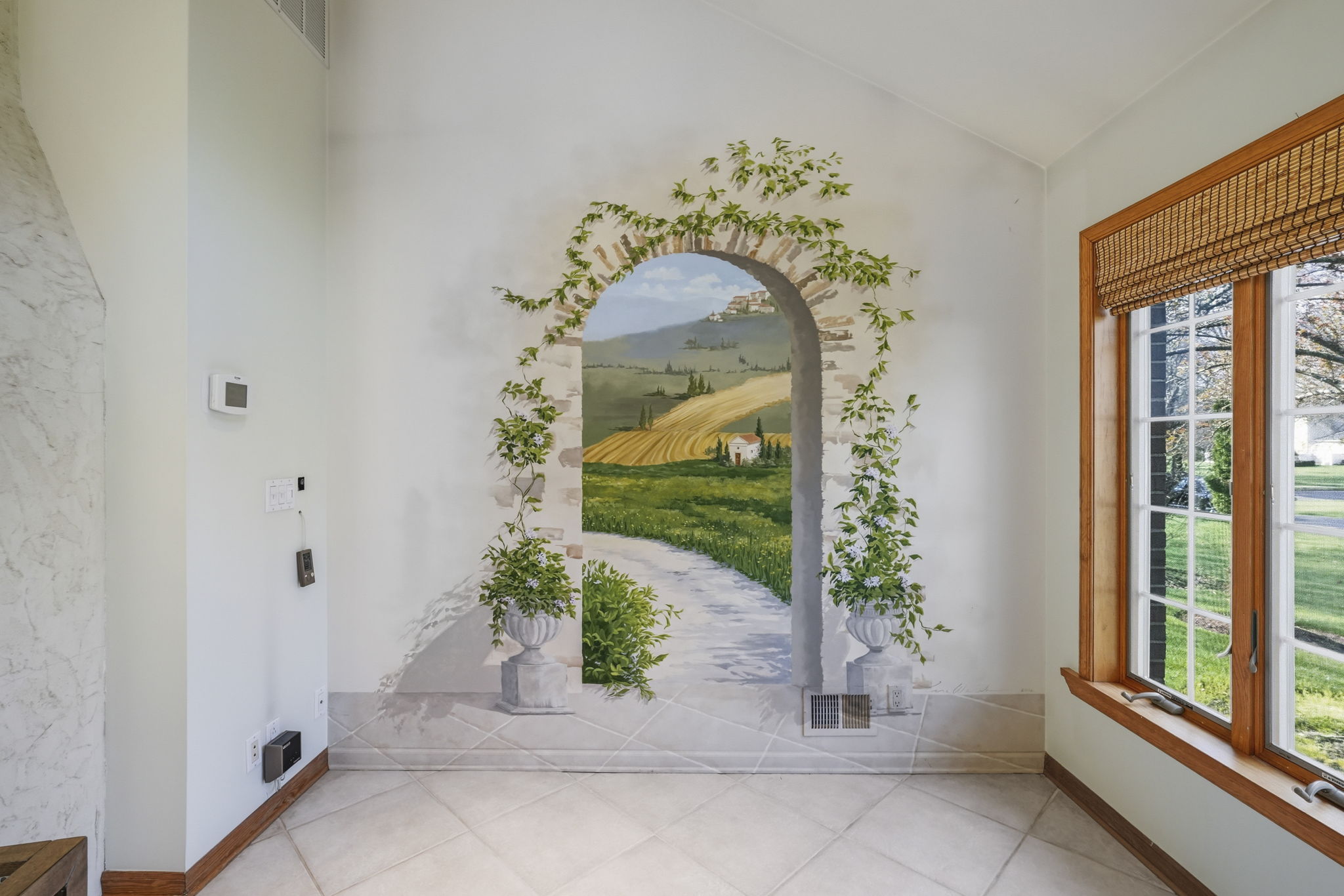 personalized hand-painted Mural by a local artist