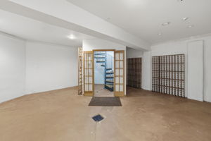 room with a in ground big safe