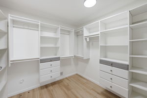 Customized walk in closet