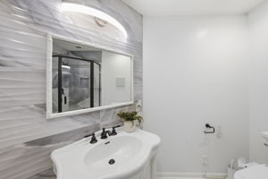 newly renovated modern bathroom