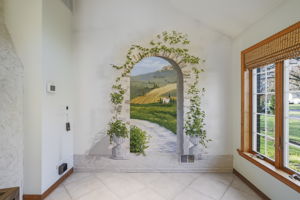 personalized hand-painted Mural by a local artist