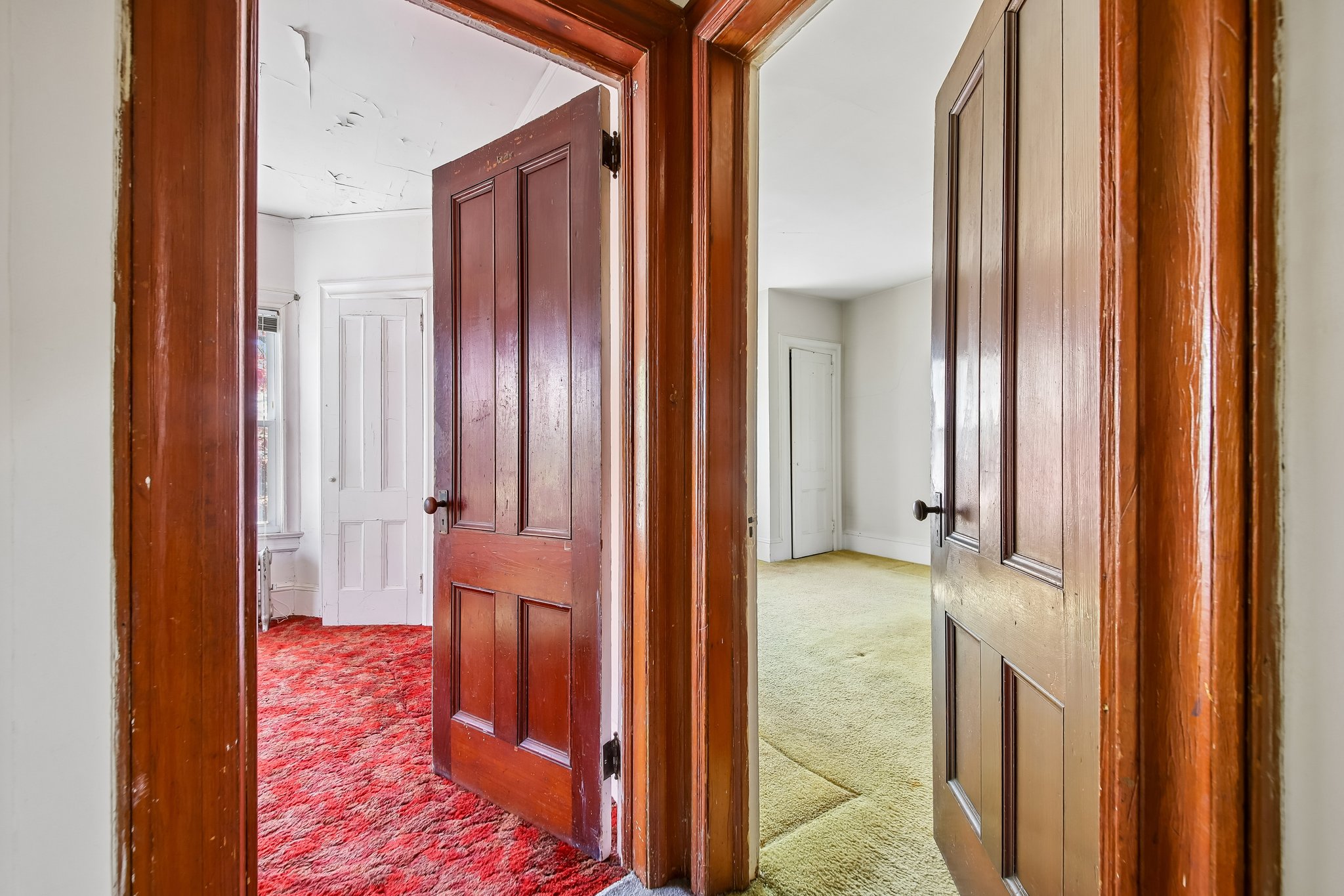 We know you're gonna love beautifying the original wood doors and trim up on the second floor.