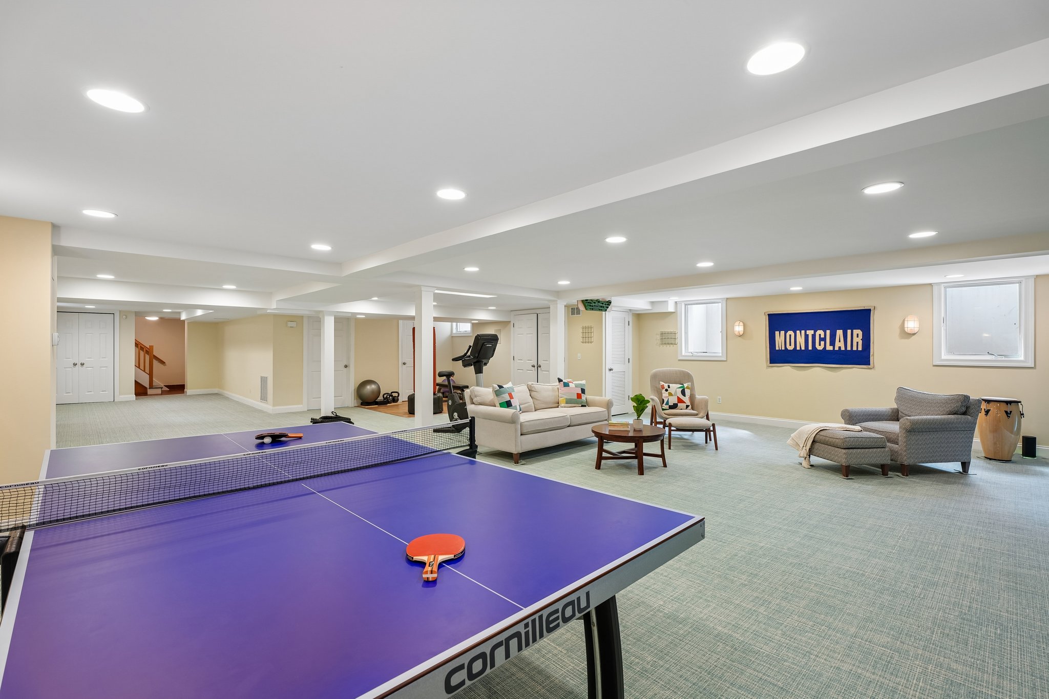 Expansive and versatile, the lower level offers room for it all - from movie nights to workouts to weekend tournaments, with space that adapts to your life.