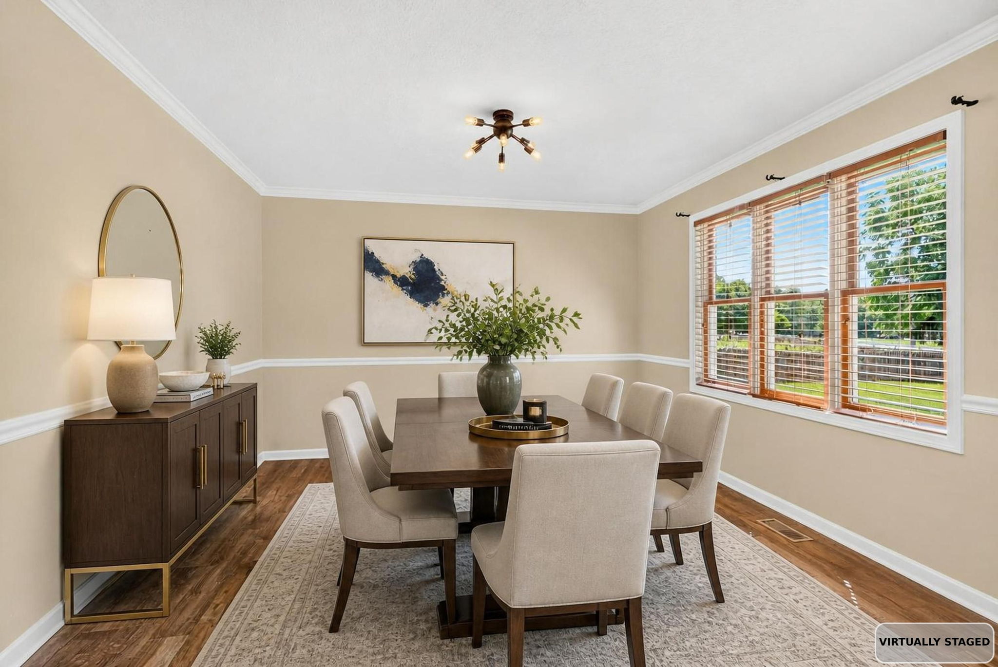 Dining Room Virtually Staged